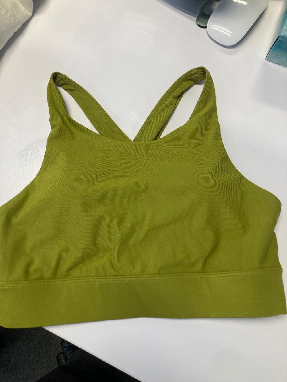 Like new size small S Fabletics green sport bra